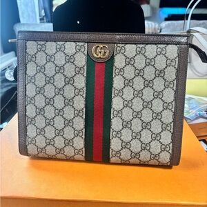 Pre owned Gucci Brown and Green  Bag